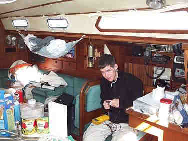 Christopher at the Nav Station