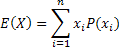 E of X